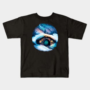 Round Doors in Winter - Fantasy Kids T-Shirt